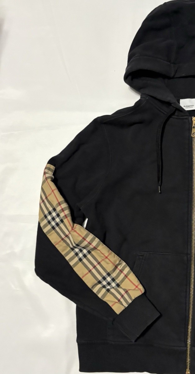 BURBERRY Hoodie Full Zip Black Small S | eBay