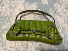 Gucci Quilted Leather Horsebit Chain Shoulder Bag Detachable Strap NWT
