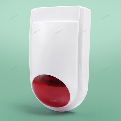 HOMSECUR Wireless Flash Siren 120dB For Indoor Outdoor Emergency Alarm System US