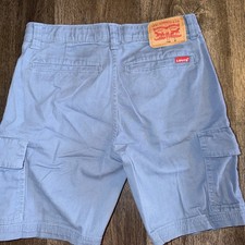 NWT Levi's Cargo Shorts Youth Boys Gray Flex Adjustable Waistband Size 12
