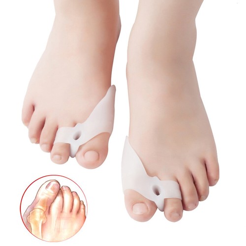 Corrector de pulgar ortopédico Hallux Valgus juanete enderezador separador de dedos 2 piezas - Imagen 3 de 10