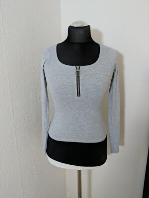FB Sister Damen Pullover grau Größe XS