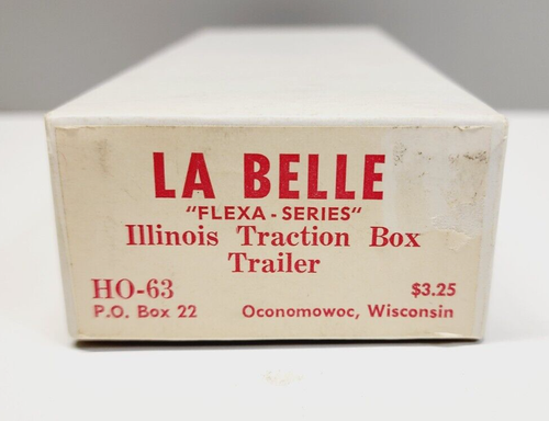 LA BELLE MODELS HO-63 'Flexa-Series'  ILLINOIS TRACTION CAR  CRAFTSMAN WOOD KIT - Picture 1 of 5