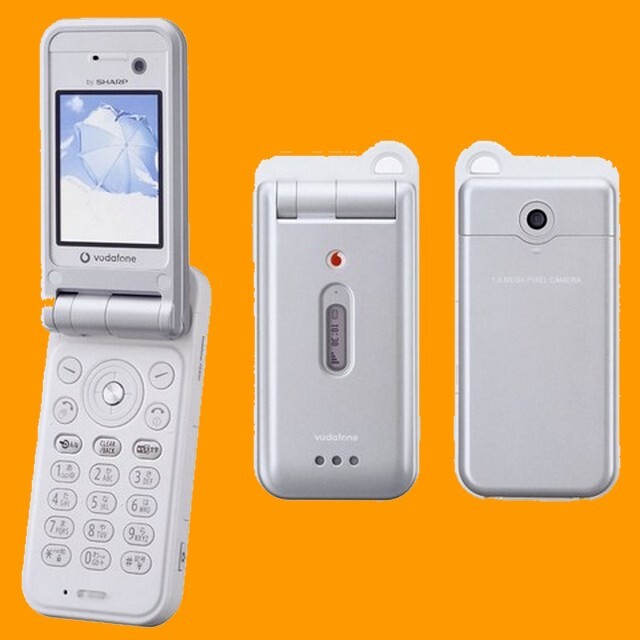 Used Sharp Vodafone 703SH SX313 White GSM 2G 3G Flip Clamshell