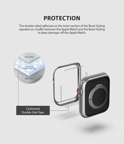 Pour Apple Watch Series 6/5/4/Se étui 40 mm, 44 mm housse de style lunette annulaire - Photo 167 sur 306