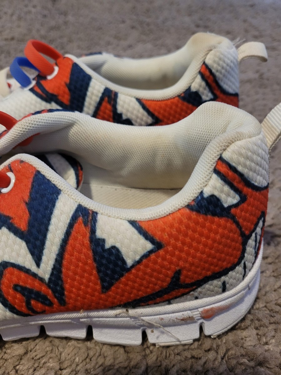Cleveland Indians Tennis Shoes With Indian Mascot Mens 7 Women's 9