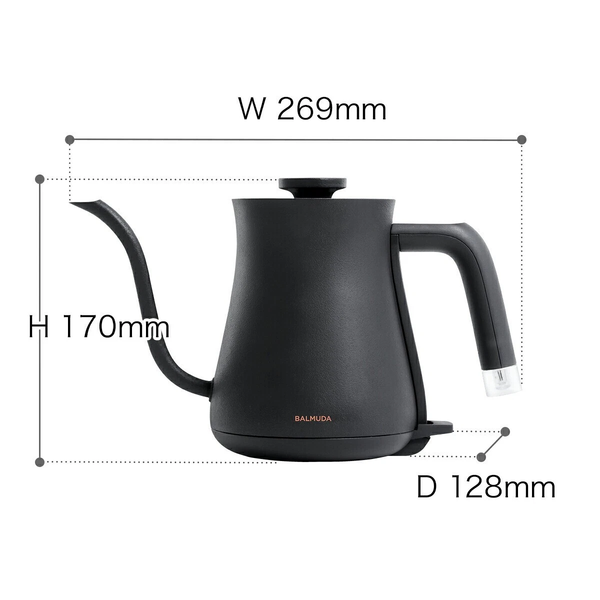 BALMUDA Electric Kettle The Pot K07A-BK 2022 Model Genuine Drip Pot Black NEW