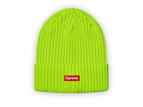 Supreme Overdyed Beanie Lime Green 