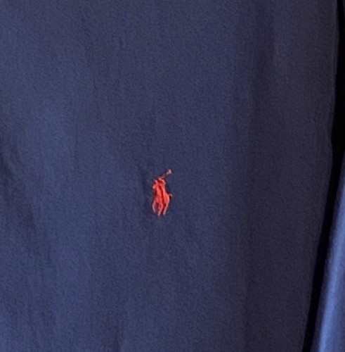 Polo Ralph Lauren Shirt Mens 3XLT Navy Cotton Button Up Long Sleeve New MSRP $89 - Picture 4 of 4