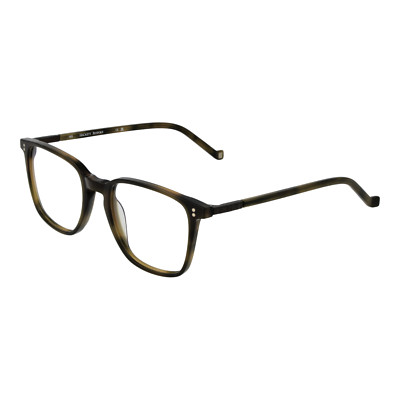 Hackett Bespoke Glasses Frames Men's Brown Full-Rim Square HEB267 529 51mm