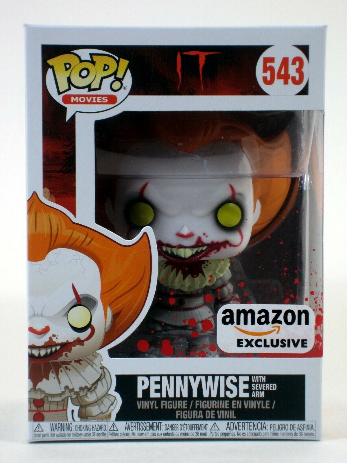 pennywise with severed arm funko