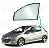 Peugeot 308 2007 - 2013 Fensterscheibe Tieferlegung Vorne Seitlich Links