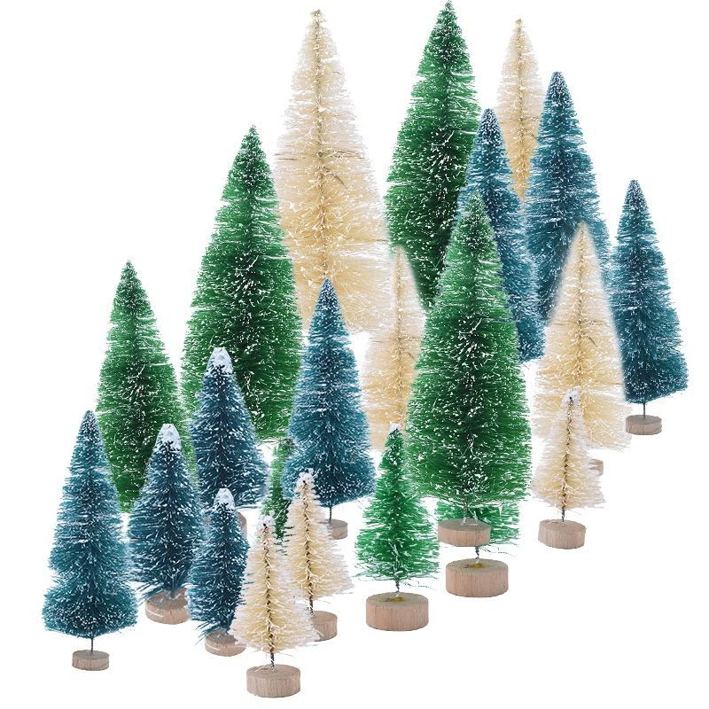 Artificial Mini Christmas Tree 5pc New Year Decoration Small