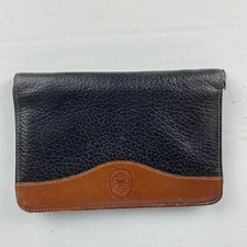 Mundi Navy Leather Wallet With Pen