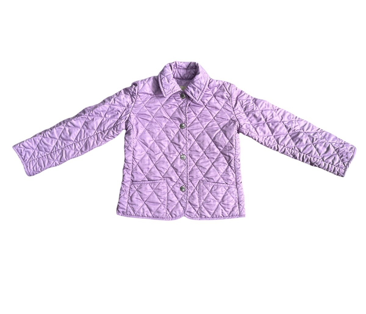 Burberry Kids 4Y Quilted Coat Purple Puffer Jacket Unisex