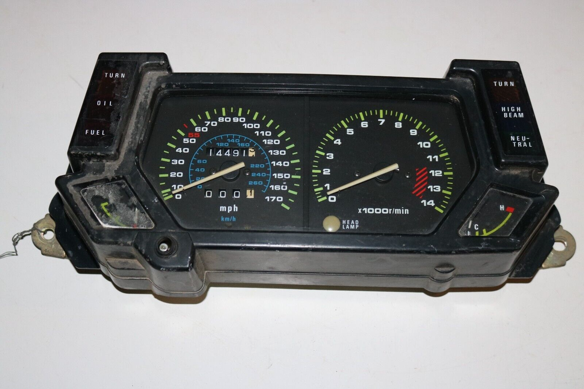 Rinon 1988 Kawasaki ZX750 Gauge Cluster Panel | eBay