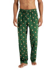 Club Room Men's Printed Fleece Pajama Pants