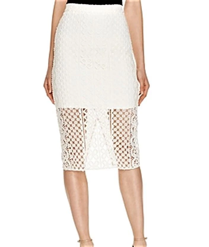 White pencil skirt clearance bardot