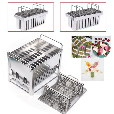 20/30Packs Stainless Molds Pop Lolly Popsicle Ice Cream Stick Holder Mold Silver