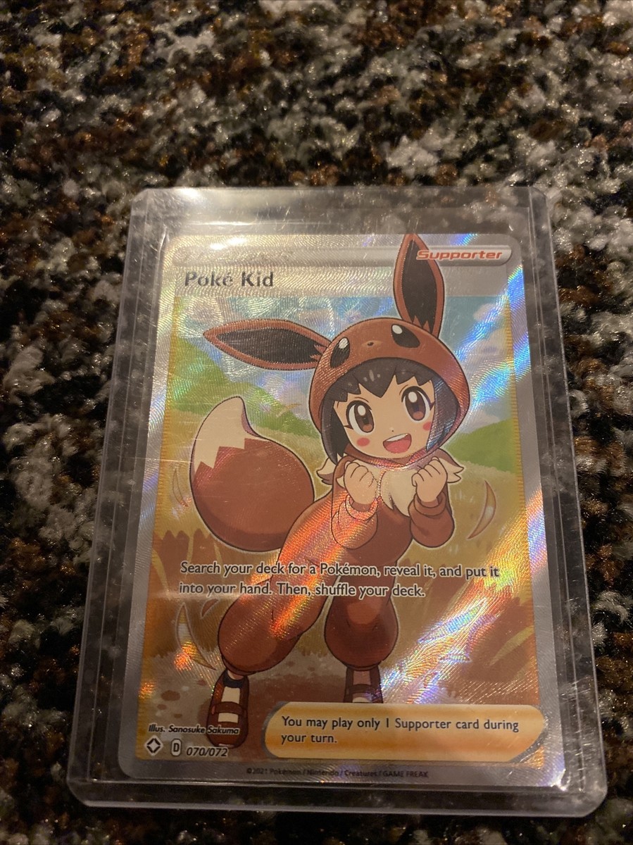 Pokemon Shining Fates Poke Kid Trainer Full Art Ultra Rare 070/072