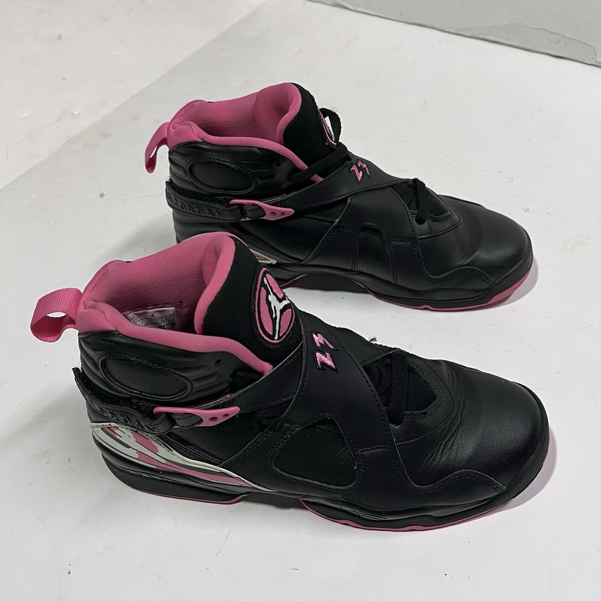 Air Jordan 8 Pinksicle Black Pink Size 6.5 Y Women's Size 8