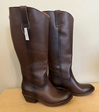NEW Womens SOFFT Cork Brown ASTORIA Tall Leather Riding Boots US Size 6