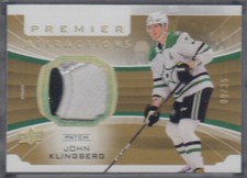 JOHN KLINGBERG, 2020 Upper Deck Premier Attractions Patch #PA-JK, /35