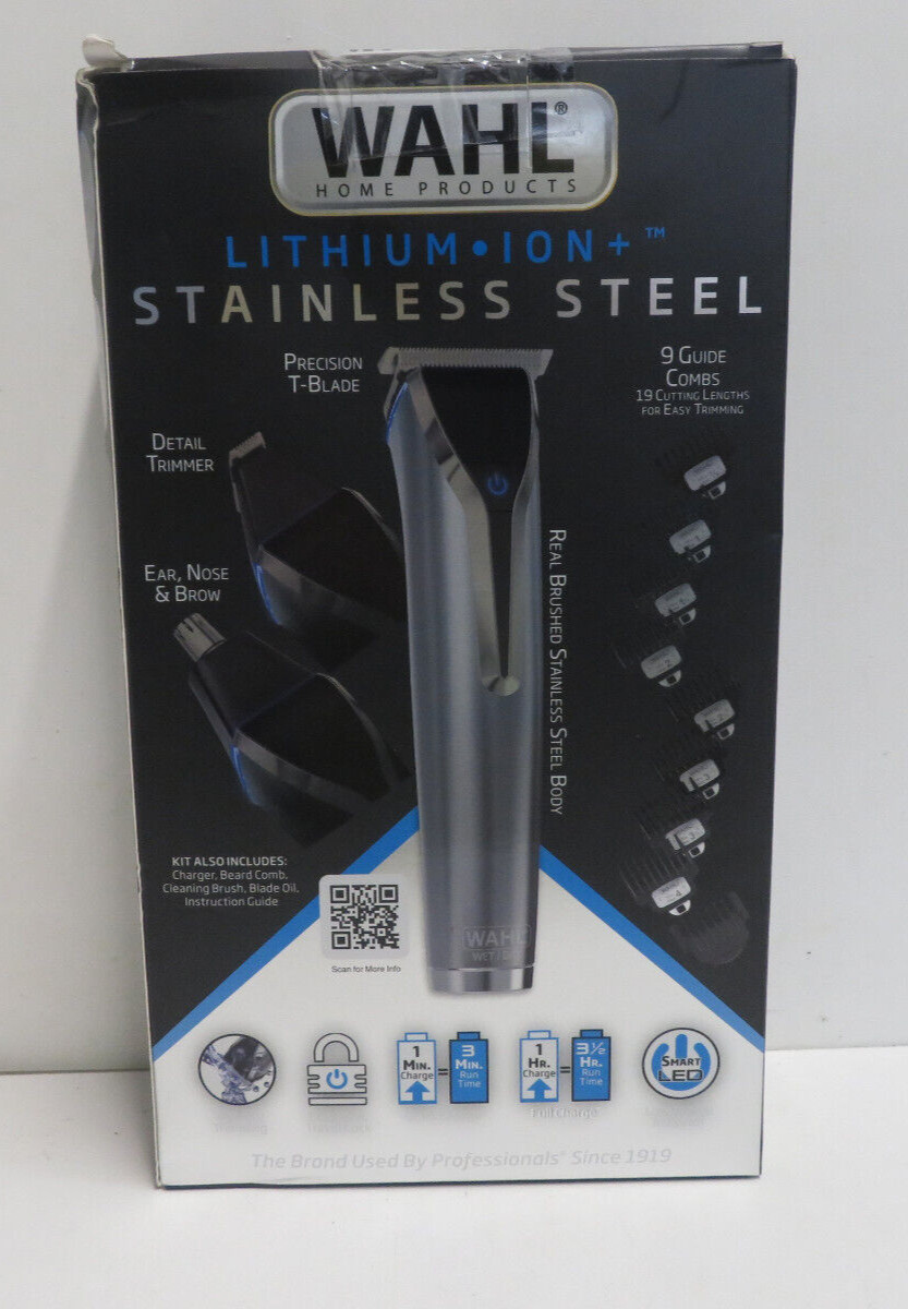Wahl - SS Lithium Ion Men's Beard, Facial Trimmer - Wet/Dry SEALED