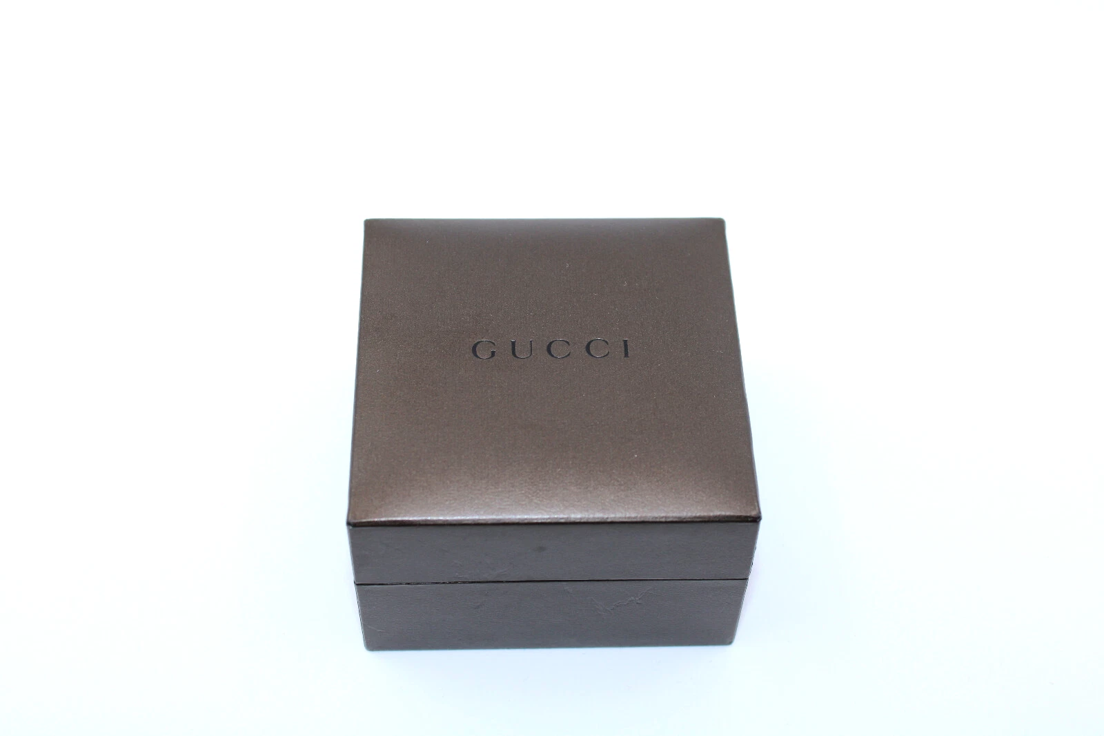 Coffret à bijoux épingle bague GUCCI marron 100% authentique boîte vide 3