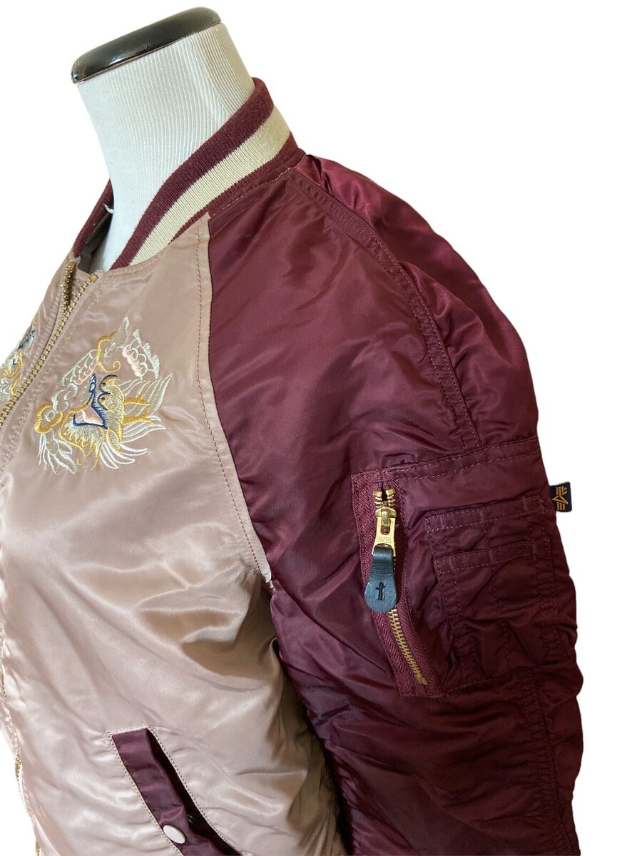 ALPHA INDUSTRIES MA-1 JAPAN SOUVENIR EAGLE BOMBER JACKET ALPHA INDUSTRIES MA-1 JAPAN SOUVENIR EAGLE BOMBER JACKET