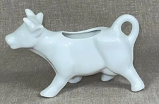 Williams Sonoma Market Place White Cow Creamer Farmhouse Cottagecore Country