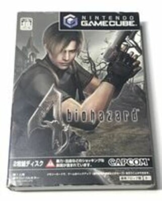 活性の力 英語3枚 日本語1枚 Biohazard 4 Resident Evil Gamecube Japanese Import GC NGC