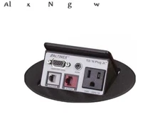 Altinex TNP128 Tilt N Plug JR Hybrid Analog/Digital Tabletop A/V Grommet