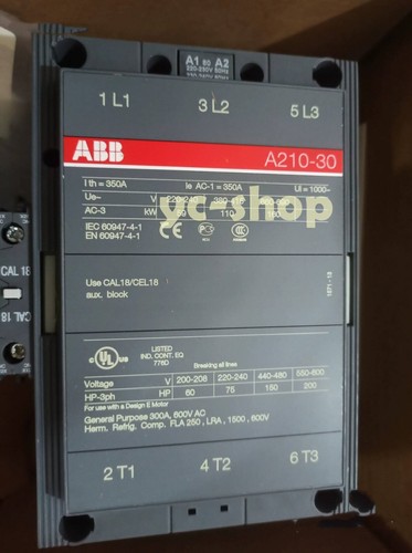 1PC New ABB A210-30-11 alternating current (AC) contactor Quick Delivery* - Picture 4 of 5