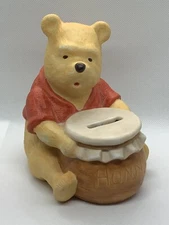 Disney Winnie The Pooh Honeypot Ceramic Coin Bank Willitts Galleries Nursery
