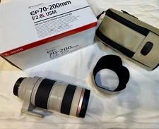 Canon EF 70-200mm f/2.8 L USM  With Lens Case Lz1324 And Lens Hood