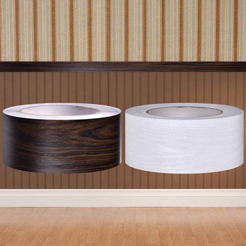 2/4 Rolls Skirting Board Molding Wood Trim Baseboard Decor Covers Self-Adhesive - Picture 3 of 13