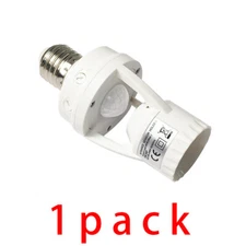 3 Pack E27 LED Light Lamp Bulb Holder Socket Switch Infrared PIR Motion Sensor