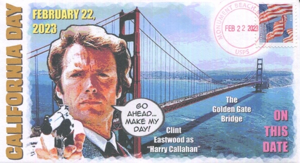 COVERSCAPE computer designed "California Day" 2023 - Clint Eastwood event  cover | eBay