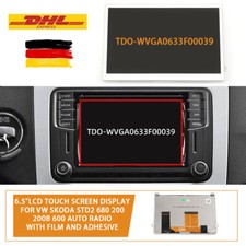 6.5 LCD Touchscreen Digitizer für VW Skoda S...