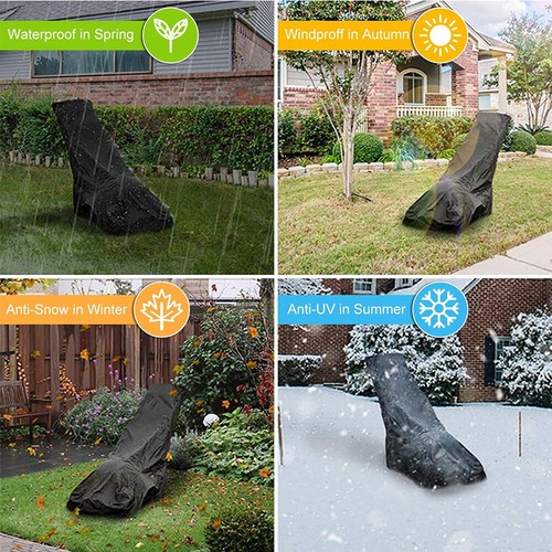 Cubierta impermeable 420D para cortacésped de empuje resistente al polvo protector solar UV universal - Imagen 10 de 10