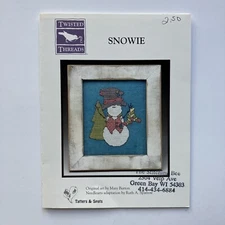 Twisted Threads Counted Cross Stitch Leaflet Snowie Snowman
