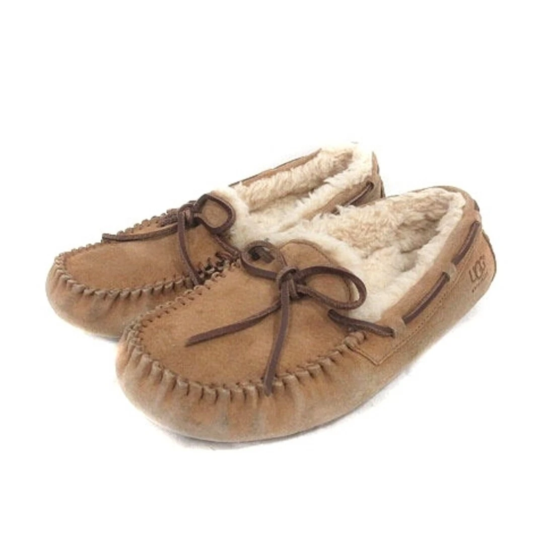 UGG Australia Mocassini Mouton Nastro Scamosciato 23cm Beige N5612 MS Usatobab19d