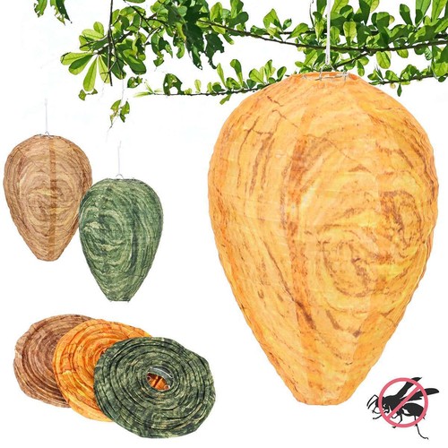 1-3Pack Waterproof Wasp Nest Decoys Hanging Wasp Hornet Fake Wasp Nest Bee Decoy - Picture 2 of 17