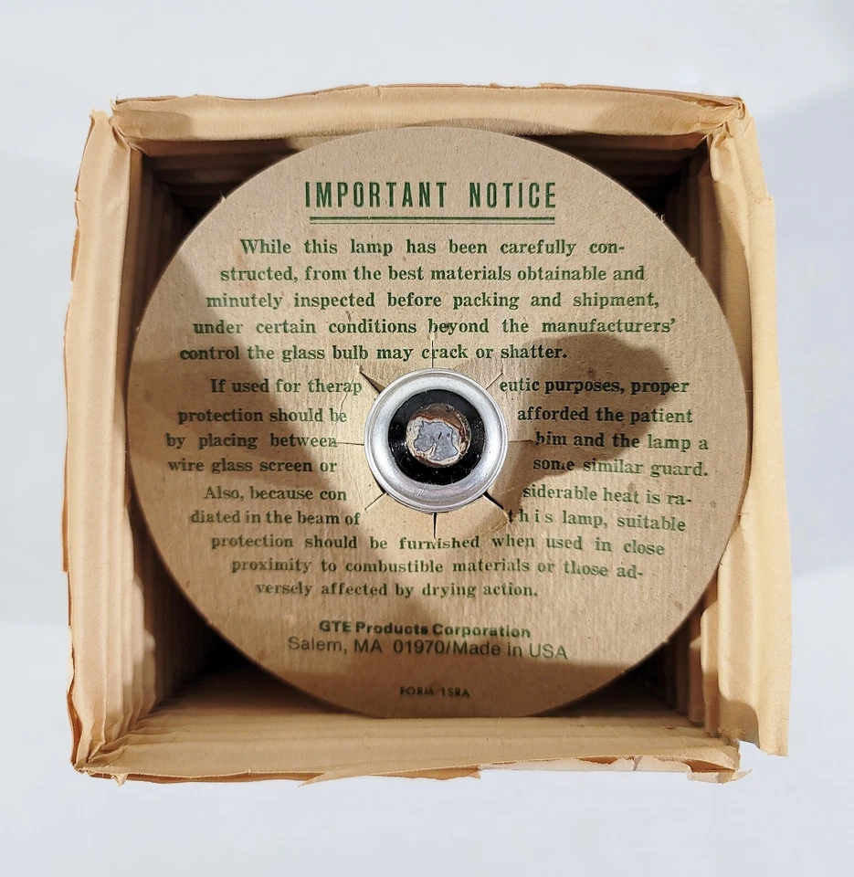 (4 Bombillas) NOS Sylvania GTE 150W W-R40 Blanco Interior Reflector Luz Lámparas de Inundación Foto 2 de 4