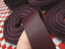 Thin Horween Light Plum Essex 31 Leather Straps, DIY Projects, Many Sizes.