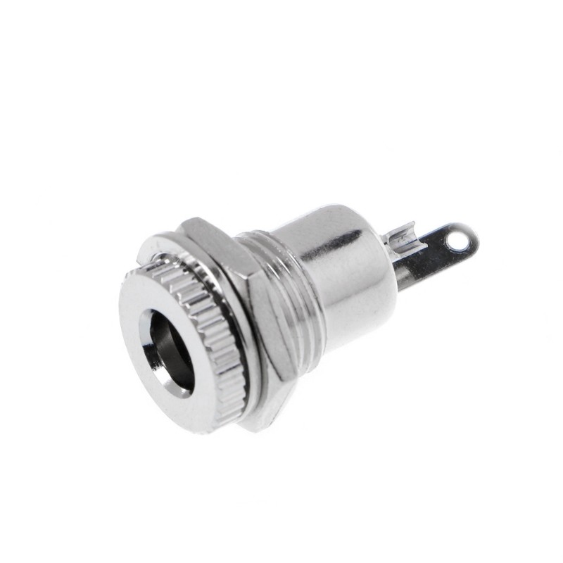 DC Power Jack Socket 5,5 Mm X 2,1 Mm – 5 Stück, Panel-Montage, 3A, Schwarz