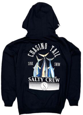 Salty Crew Men's Tails Up Graphic Print Pullover Hoodie Black For Men Women