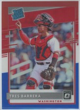 2020 Donruss Optic Red White and Blue #74 Tres Barrera RR Nationals RC 034/150