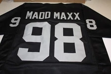 MAXX CROSBY #98 "MADD MAXX" SEWN STITCHED HOME BLACK JERSEY MENS SIZE XL
